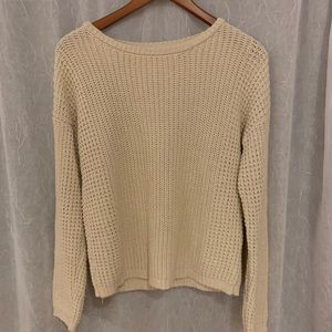 Cream Cable Knit Sweater